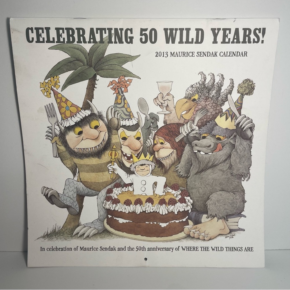 Where the Wild Things Are 50th Anniversary 2013 Calendar Maurice Sendak Art Work